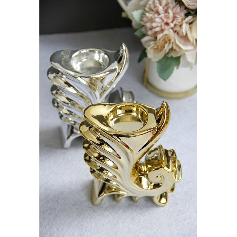Mediterranean Sea Horse Tealight/Candle Holder - Silver CANDLES HOLDER at World Of Decor NZ