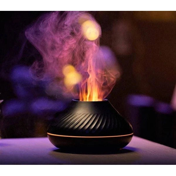 Air Humidifier/Aroma Diffuser USB 130ML - Volcanic Black Aroma Diffuser,Air Humidifier,Essential at World Of Decor NZ