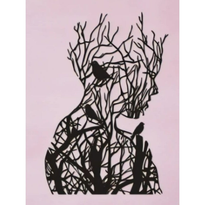 Silence Torso Tree Birds Wall Art Wall Art, Affirmations & Hangings at World Of Decor NZ