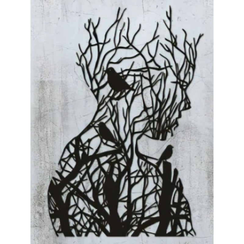 Silence Torso Tree Birds Wall Art Wall Art, Affirmations & Hangings at World Of Decor NZ
