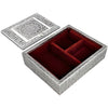 Silver Jewelry Box Mandala With Mirror SPIRITUAL, HEALTH & BEAUTY at World Of Decor NZ