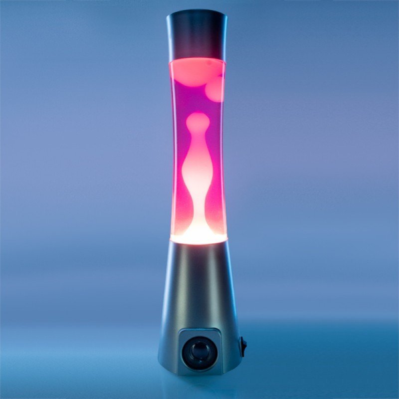 Silver/Pink/White Motion Lava Lamp Bluetooth Speaker LAVA LAMP at World Of Decor NZ