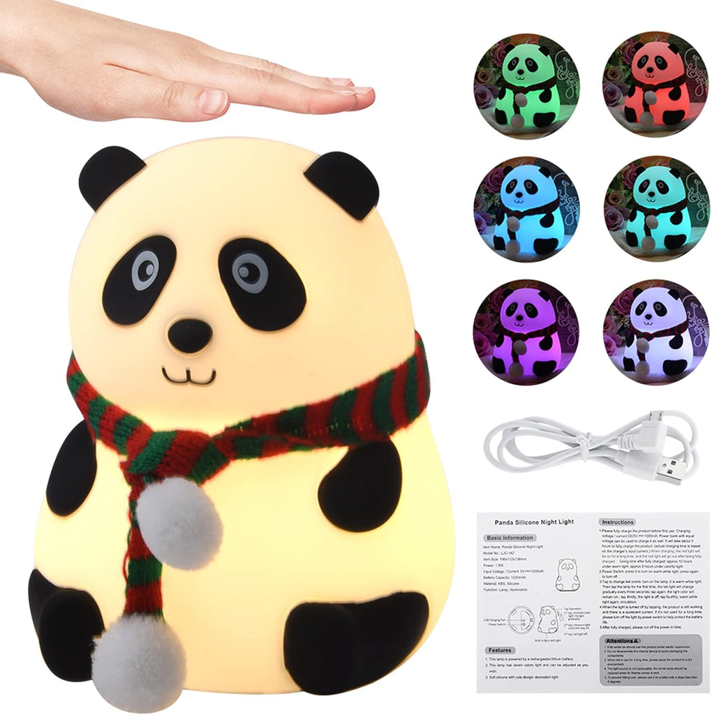 Soft Touch Silicone LED Panda at World Of Decor NZ