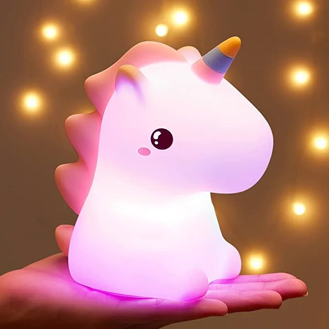 Soft Touch Silicone LED Unicorn LAMP at World Of Decor NZ