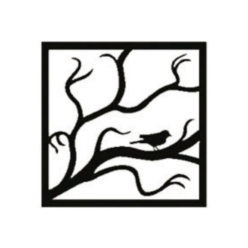 Square Tree Birds Wall Art 40cmA World Of Decor