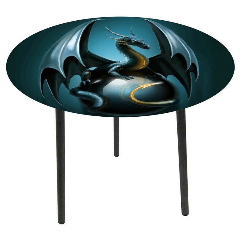 Glass Top Side Table-Mystical Dragon at World Of Decor NZ