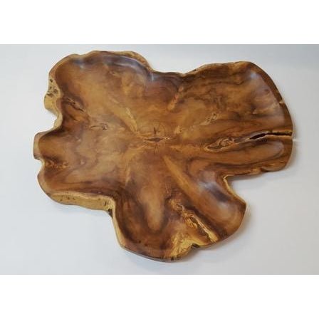 Teak Rustic Serving Platter Large Home Accessories at World Of Decor NZ