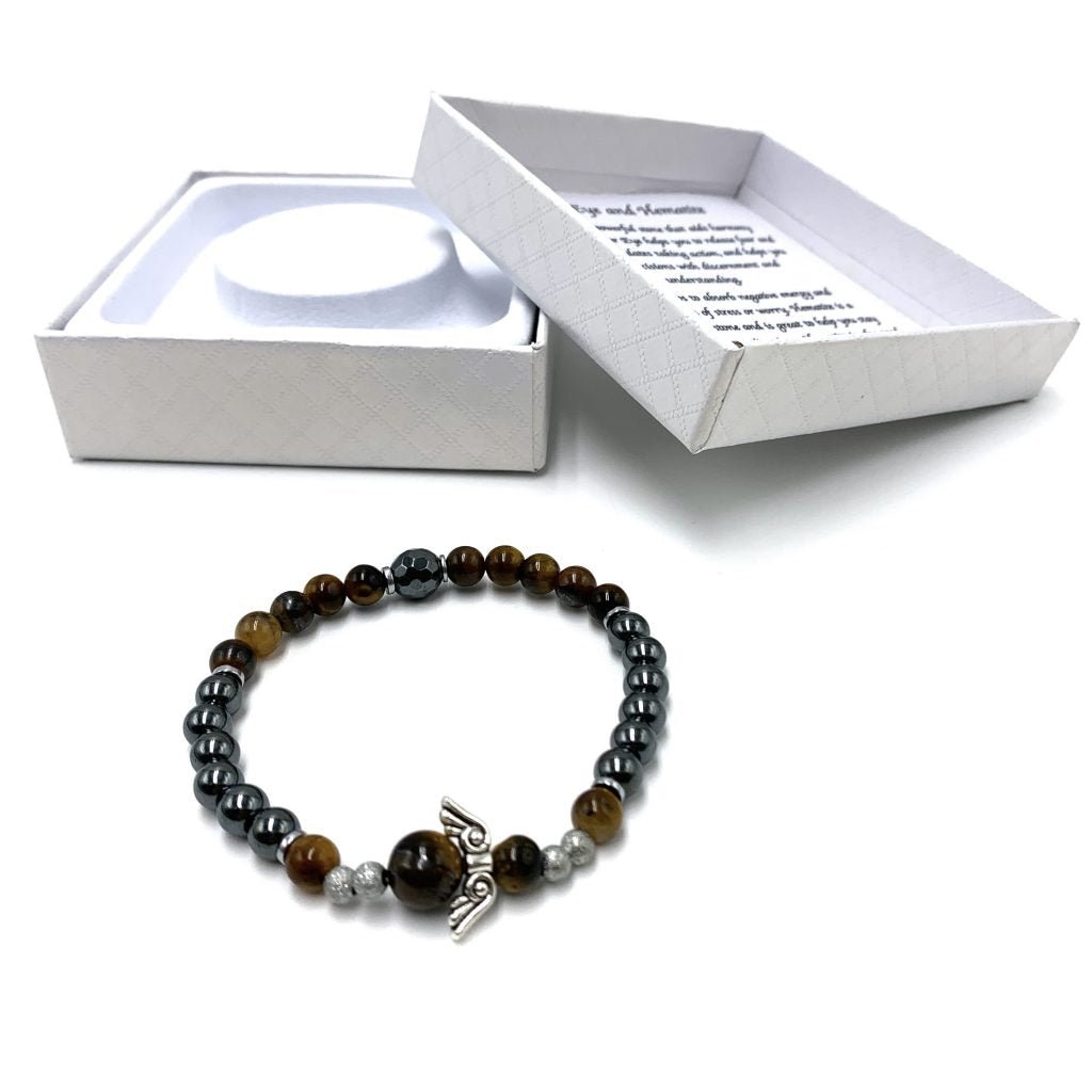 Tiger Eye Hematitite Bracelt CRYSTAL at World Of Decor NZ