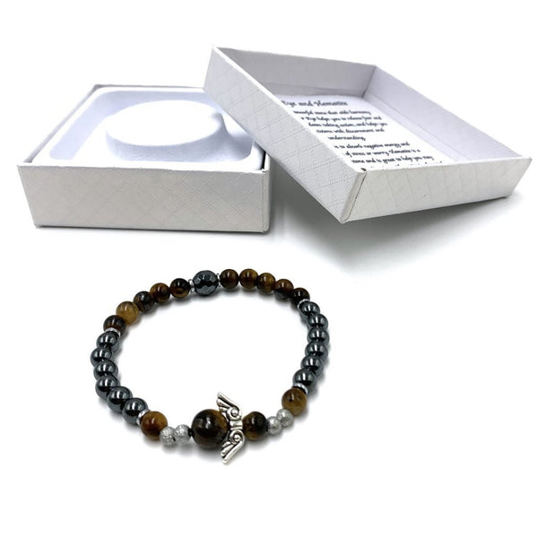 Tiger Eye Hematitite Bracelt CRYSTAL at World Of Decor NZ