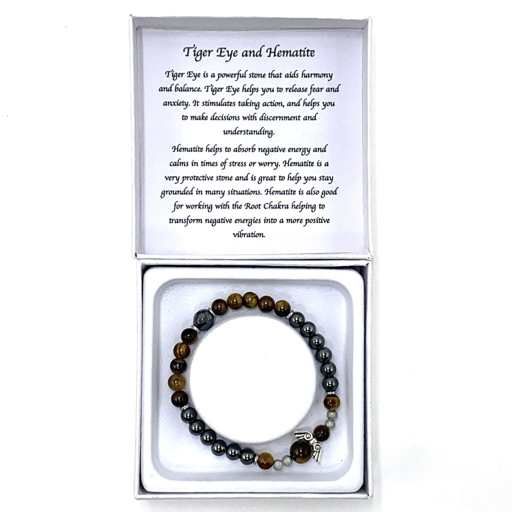 Tiger Eye Hematitite Bracelt CRYSTAL at World Of Decor NZ