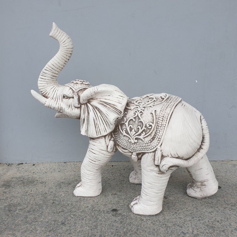 Trunk Up Elephant Statue at World Of Decor NZ