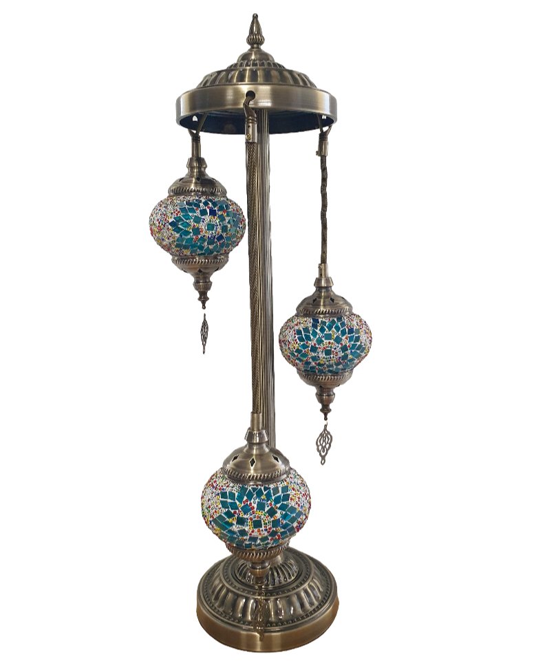 Turkish Mosaic Electric Lamp 3 Tier - 10 MORROCCAN LAMP at World Of Decor NZ