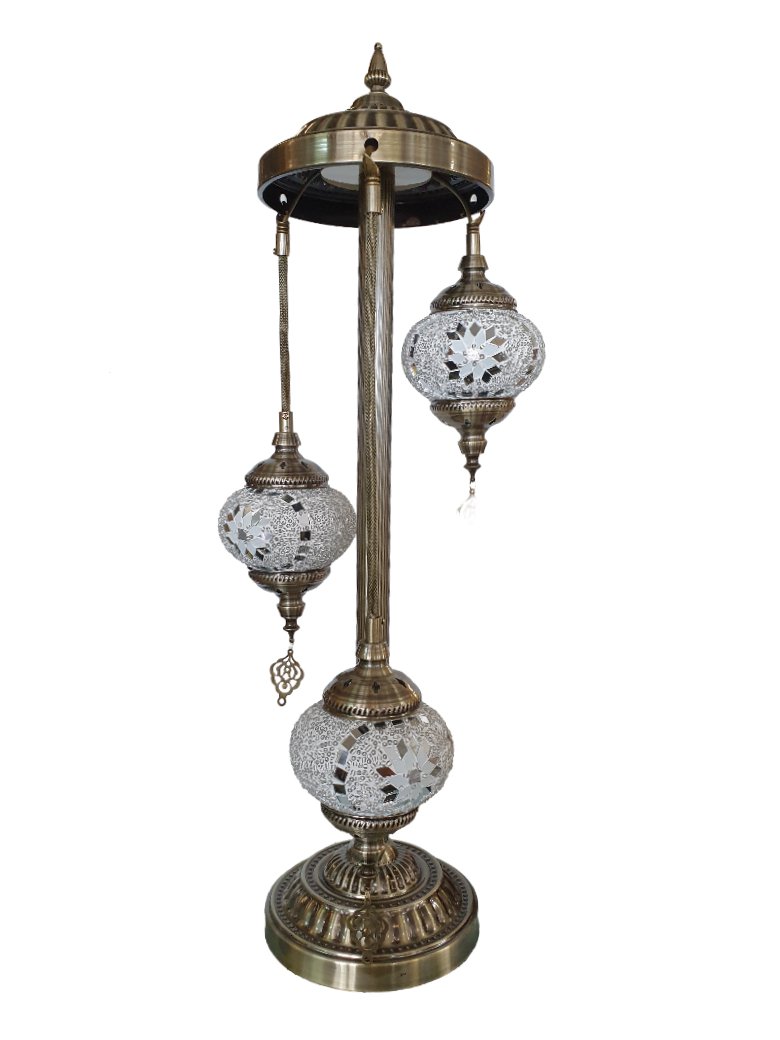 Turkish Mosaic Electric Lamp 3 Tier - 36 MORROCCAN LAMP at World Of Decor NZ