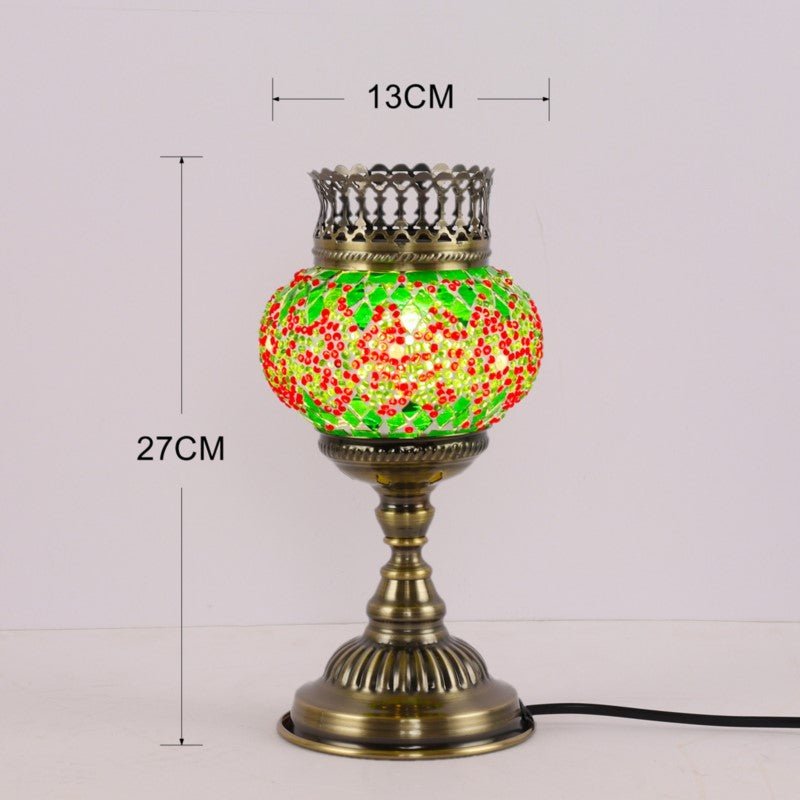 Turkish Mosaic Lamp And Oil Burner - 13 MORROCCAN LAMP at World Of Decor NZ