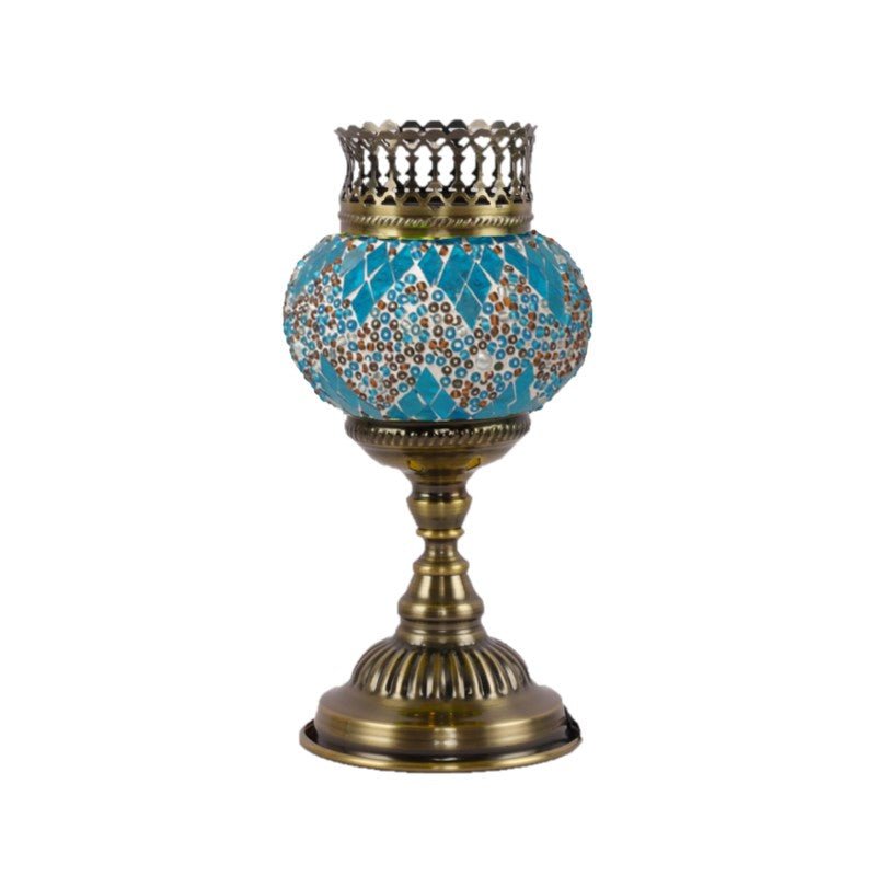 Turkish Mosaic Lamp And Oil Burner - 35 MORROCCAN LAMP at World Of Decor NZ