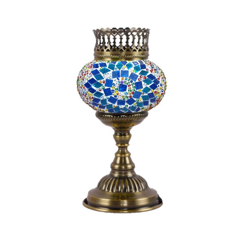 Turkish Mosaic Lamp And Oil Burner - 42 MORROCCAN LAMP at World Of Decor NZ