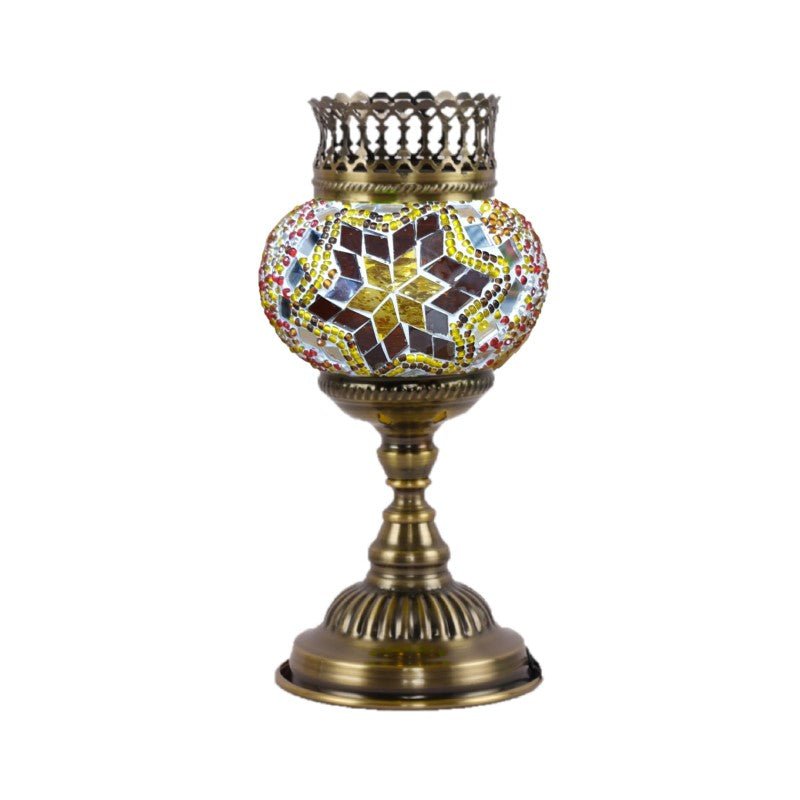 Turkish Mosaic Lamp And Oil Burner - 56 MORROCCAN LAMP at World Of Decor NZ