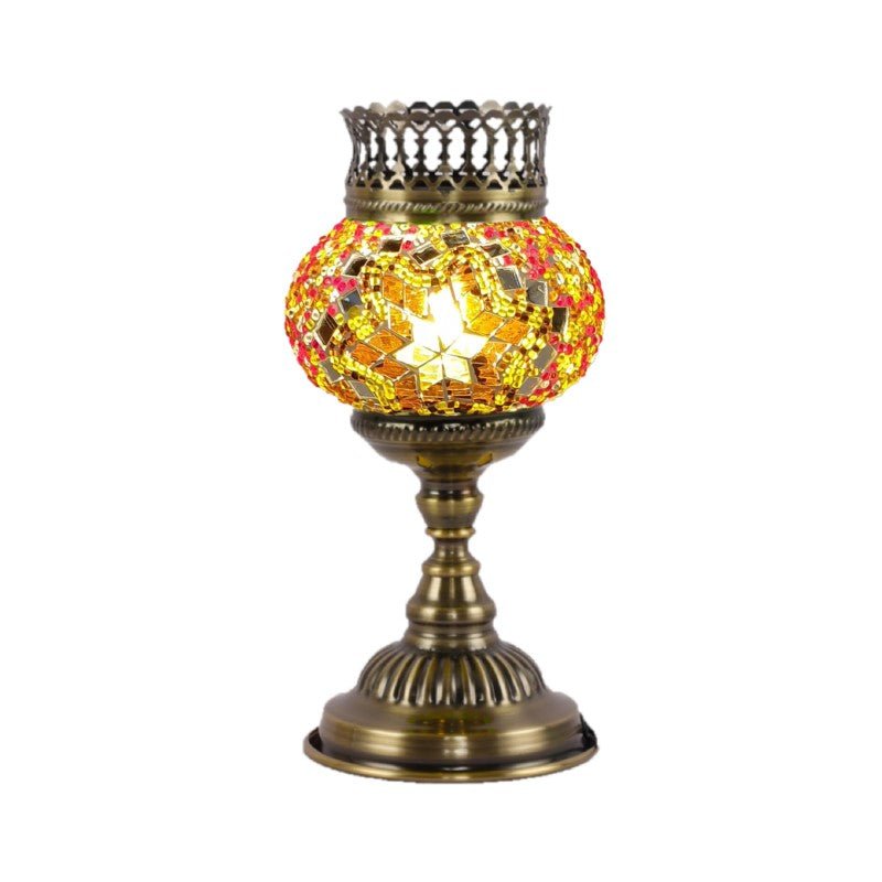 Turkish Mosaic Lamp And Oil Burner - 56 MORROCCAN LAMP at World Of Decor NZ