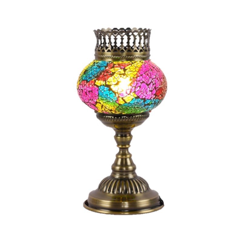 Turkish Mosaic Lamp And Oil Burner - 58 MORROCCAN LAMP at World Of Decor NZ
