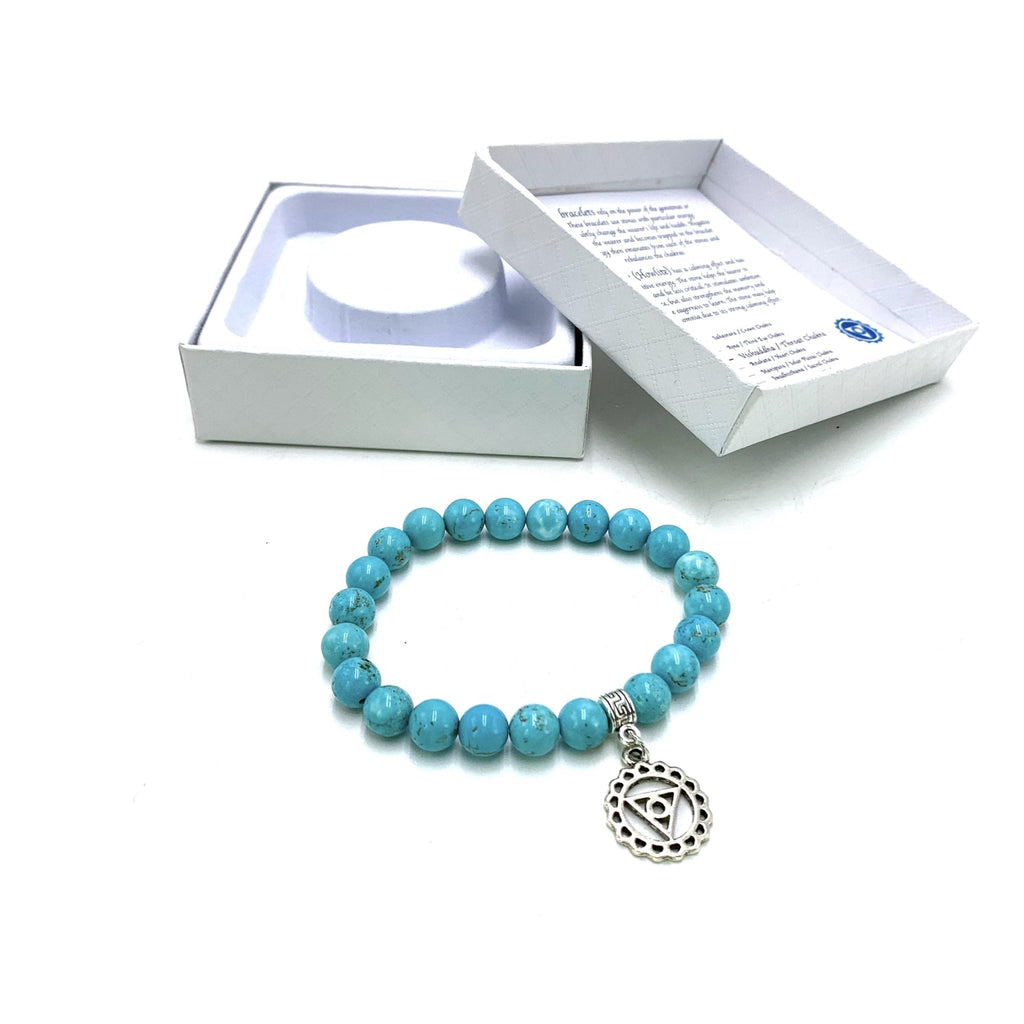 Turquoise Throat Chakra Bracelet CRYSTAL at World Of Decor NZ