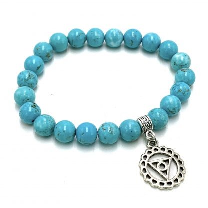 Turquoise Throat Chakra Bracelet CRYSTAL at World Of Decor NZ