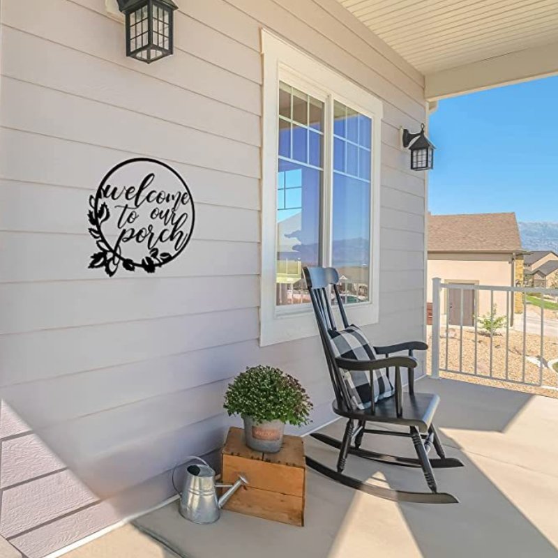 Welcome To Our Porch Wall Art 30cm Wall Art, Affirmations & Hangings at World Of Decor NZ