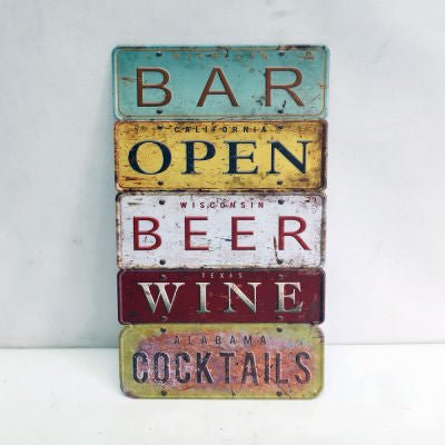 Bar Wall Plaque WALLHANGING at World Of Decor NZ