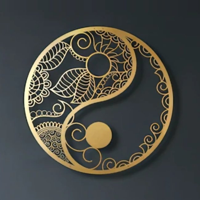 Ying Yang Wall Art 30cm Wall Art, Affirmations & Hangings at World Of Decor NZ
