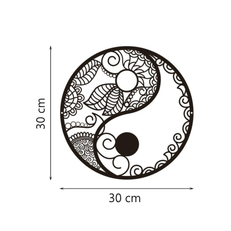 Ying Yang Wall Art 30cm Wall Art, Affirmations & Hangings at World Of Decor NZ